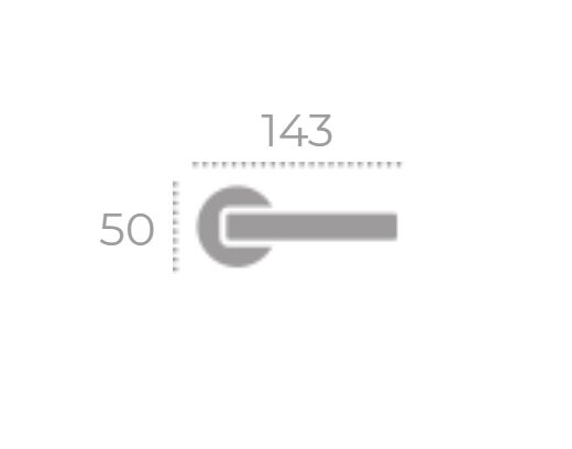 Ручка дверная FADEX FORME 293 R ALILA Полированный хром FIXA