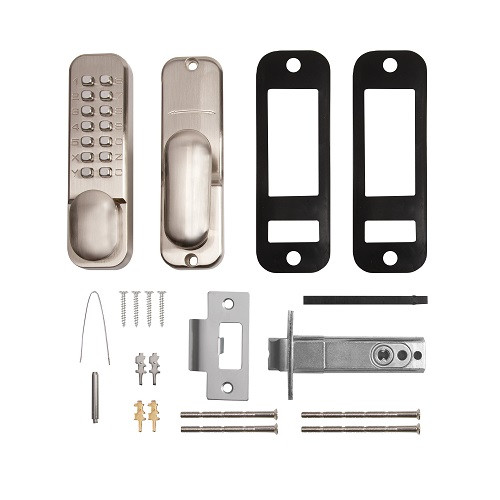 Замок накладной AJAX кодовый RIM-200 code SN матовый никель