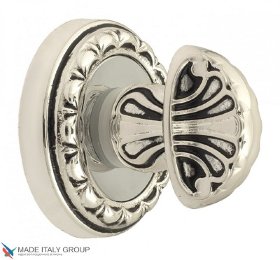 Завертка сантехническая Venezia WC-4 D2 натуральное серебро + черный