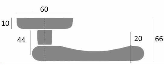 Ручка дверная Venezia IMPERO D6 Полированный хром
