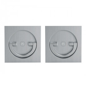 Ручка поворотная для раздвижных дверей ARMADILLO SH.QUADRO55.BK8х2 MWSC-33 итальянский тисненый