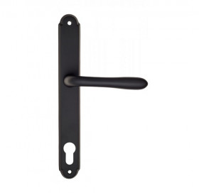 Дверная ручка на планке Fratelli Cattini EMMA CYL PL01-NM матовый черный
