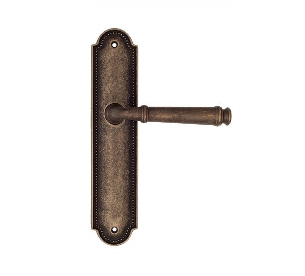 Дверная ручка на планке Fratelli Cattini FARFALLA PL248-BA античная бронза