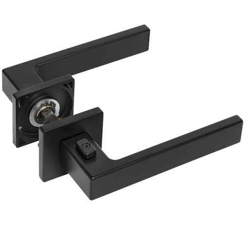 Ручка дверная Tupai 4275 5SQP-153 с блокировкой правая черный