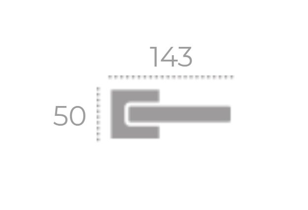 Ручка дверная FADEX FORME 293 ALILA Черный матовый FIXA