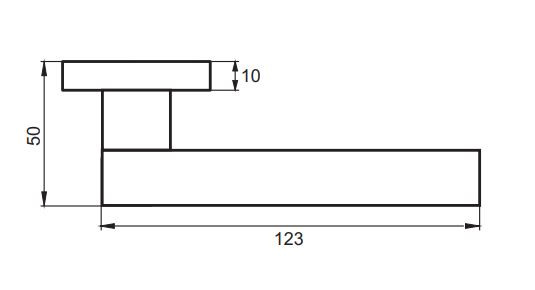 Ручка дверная PUERTO INAL 521-03 BN Песто черный никель