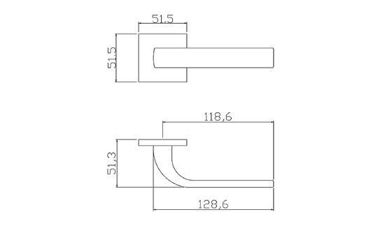 Ручка дверная ADDEN BAU COMET S-546 BLACK черный