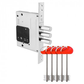 Замок врезной сувальдный FUARO MDV25/S-60.00.3R16 5key