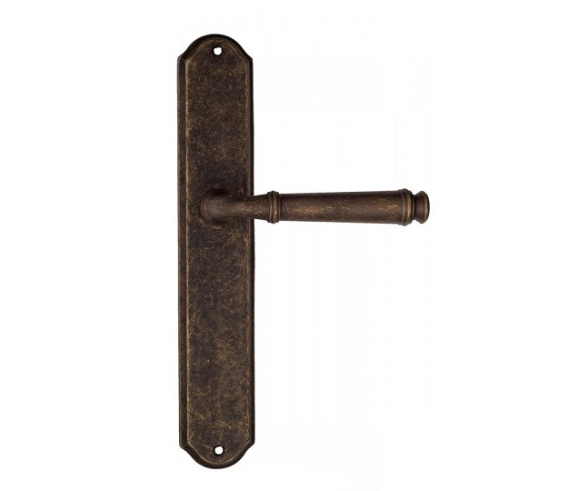 Дверная ручка на планке Fratelli Cattini FARFALLA PL02-BA античная бронза