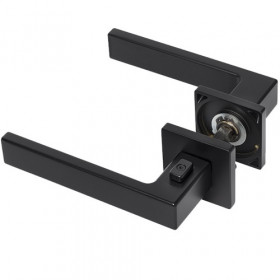 Ручка дверная Tupai 4275 5SQP-153 с блокировкой левая черный