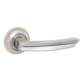 Ручка для входной двери AJAX SIGMA JR SN/CP-3 матовый никель/хром 140мм