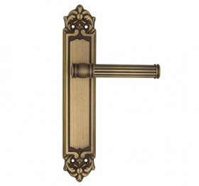 Дверная ручка на планке Venezia IMPERO PL96 матовая бронза