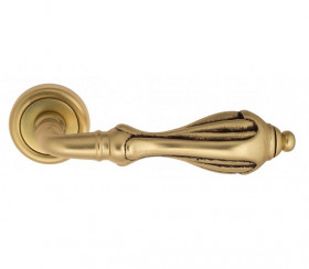 Ручка дверная Venezia ANAFESTO D1 французское золото + коричневый