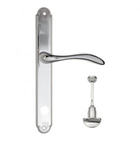 Дверная ручка на планке Fratelli Cattini LUCCIA WC-2 PL01-CR полированный хром
