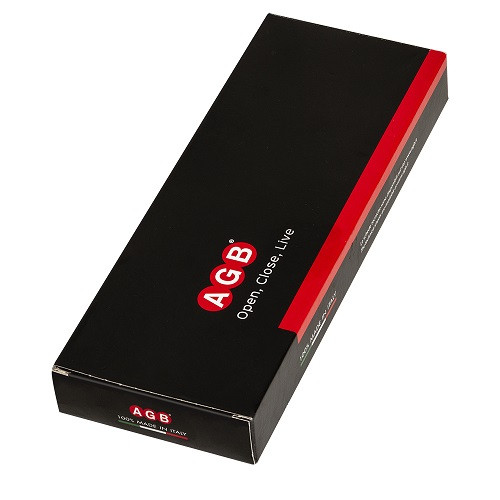 Магнитная защелка регулируемая WC AGB Touch B06502.50.93 с лицевой планкой B01120.33.93 черный