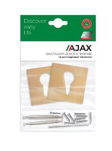 Накладка под цилиндр AJAX ET6.K.JS51 (ET JS) SSG-39 сатинированное золото