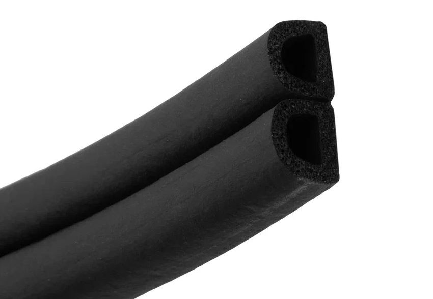 Дверной уплотнитель PALIDORE тип D 9x7.5 (100M) black