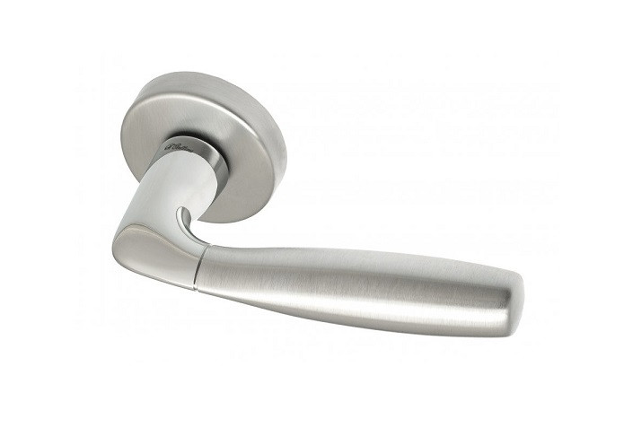 Ручка дверная Fratelli Cattini JET 7-CR/CS Полированный хром / Матовый хром