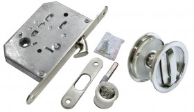 Комплект для раздвижных дверей MORELLI MHS-1 WC SC матовый хром