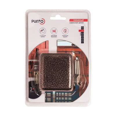 Замок навесной PUNTO PK-14100 STAL