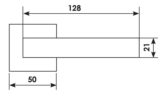 Ручка дверная MORELLI LUXURY HORIZONT S5 CRO хром