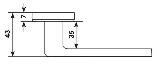 Ручка дверная MORELLI LUXURY HORIZONT S5 CRO хром