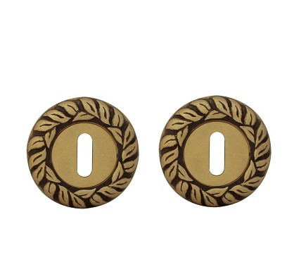 Накладка под под сувальдный ключ CLASS Cab rose 60 мм бронза ретро