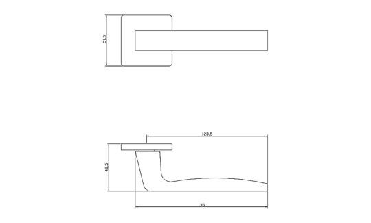 Ручка дверная ADDEN BAU DUNE S-531 WHITE белый