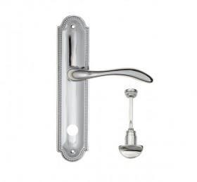 Дверная ручка на планке Fratelli Cattini LUCCIA WC-2 PL248-CR полированный хром