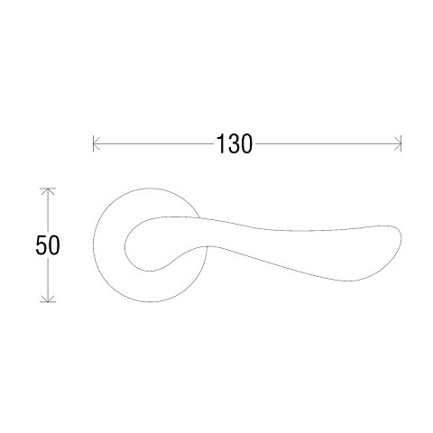 Ручка дверная MELODIA 130 D Antik Античное серебро