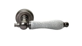Ручка дверная MORELLI MH-42-CLASSIC OMS/GR старое матовое серебро/серый