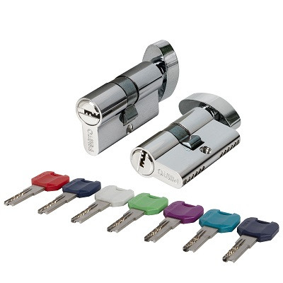 Цилиндровый механизм PUNTO MaxPro7002Knob60mm(25+10+25) SSC сатинированный хром 7key с вертушкой