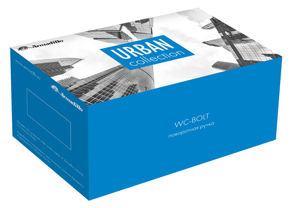 Ручка поворотная ARMADILLO WC-BOLT BK6/URB BL-26 Черный