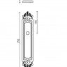Дверная ручка на планке Venezia CALLISTO WC-4 PL96 полированная латунь