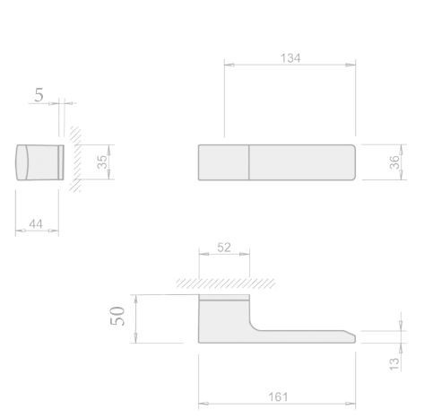 Ручка дверная Tupai Big Line 4084 5RE-153 черный