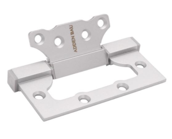 Петля накладная без врезки ADDEN BAU 100X75X3.0 2PP BUT SILVER серебро