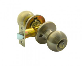 Ручка защелка (кноб) BUSSARE 67-03 ANT.BRONZE фиксатор WC античная бронза