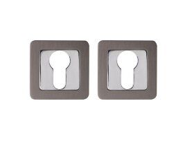 Накладка под цилиндр PUNTO ET QR GR/CP-23 графит/хром