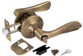 Ручка защелка PUNTO 6033 MAB-B фиксатор Матовая бронза