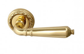 Ручка дверная MELODIA 130 D Antik Полированная латунь