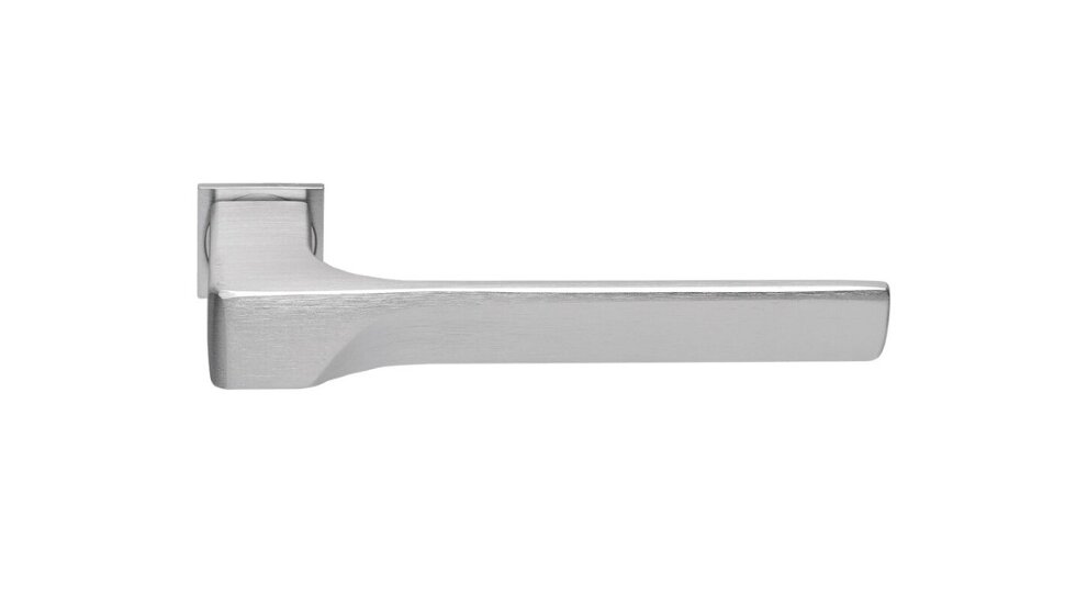 Ручка дверная MORELLI LUXURY FIORD-SM CSA на мини-розетке Матовый хром