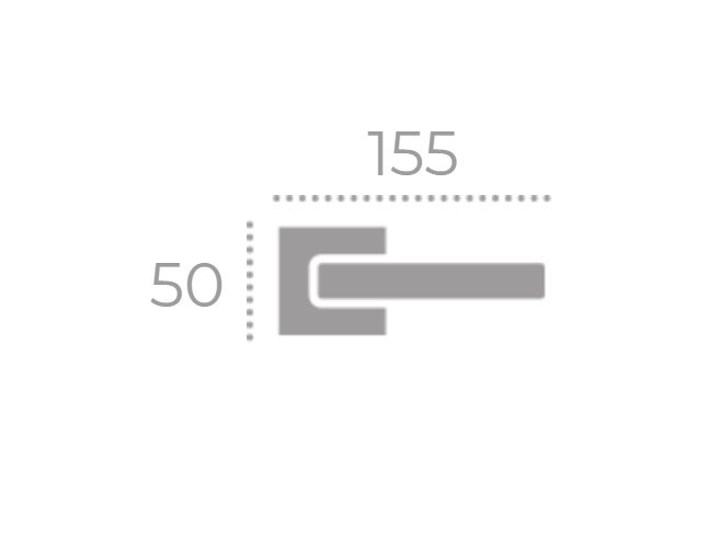 Ручка дверная FADEX FORME 218 ANTARES Матовый хром FIXA