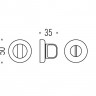 Завертка сантехническая COLOMBO CD69BZG6G-CR полированный хром