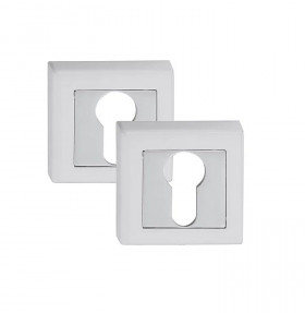 Накладка на цилиндр PALIDORE CLS WPC Белый/хром