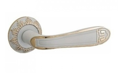 Ручка дверная PALIDORE A-407 WPB Белый/золото
