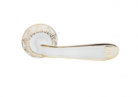Ручка дверная PALIDORE A-407 WPB Белый/золото