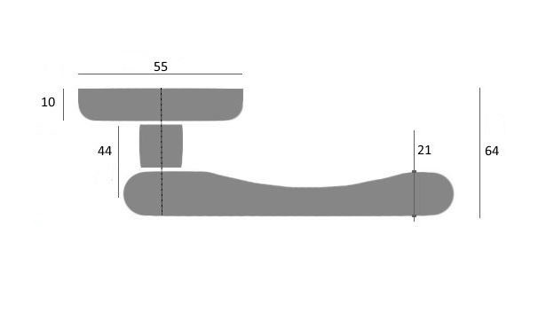 Ручка дверная Venezia VIGNOLE D3 матовая бронза