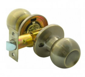 Ручка защелка (кноб) BUSSARE 67-05 ANT.BRONZE Проходная античная бронза