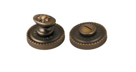 Ручка поворотная ARMADILLO WC-BOLT BK6/CL-BB-17 Коричневая бронза