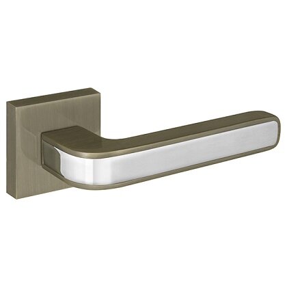 Ручка дверная FUARO NEO DM/HD ABG/CP-6 зеленая бронза/хром